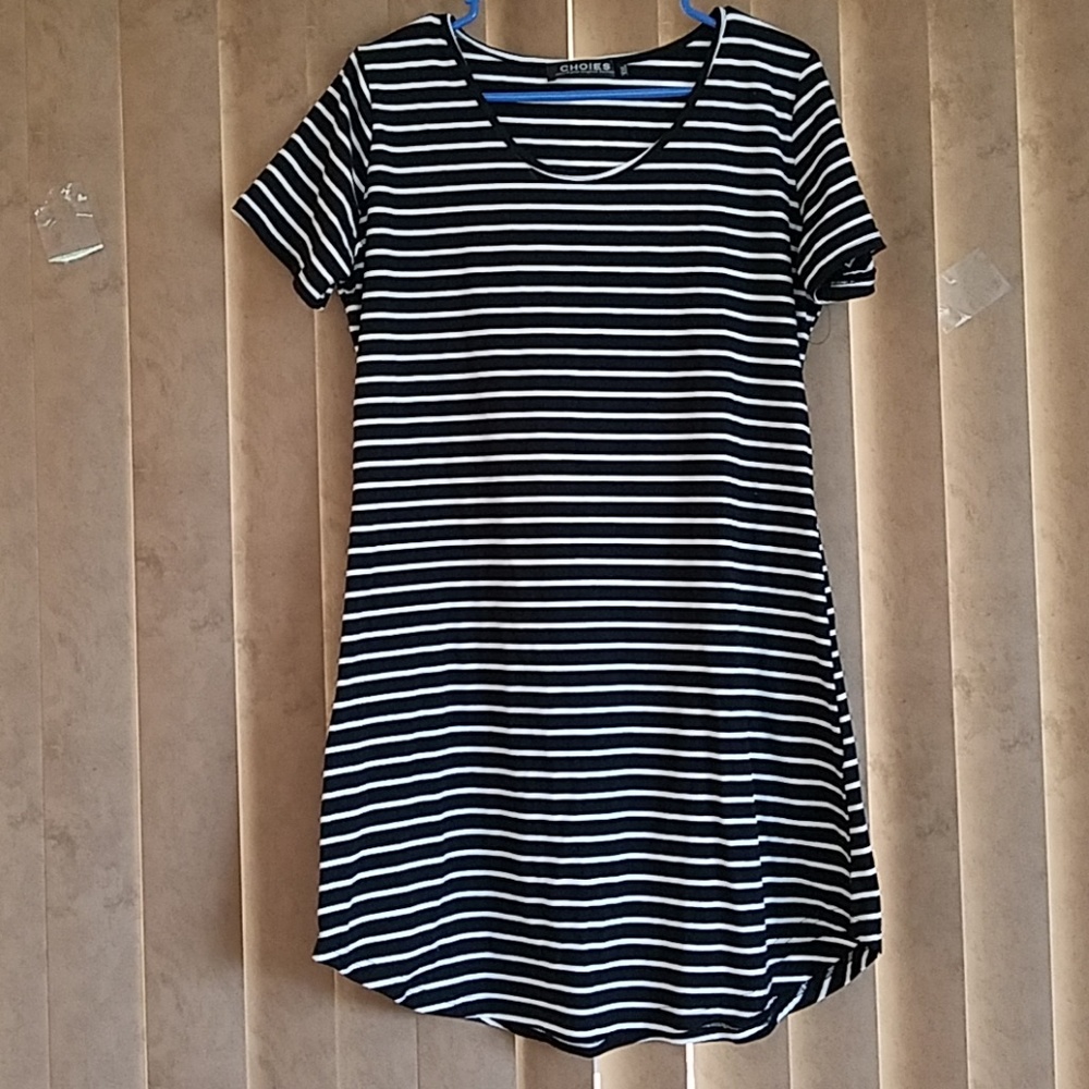 Black white dress